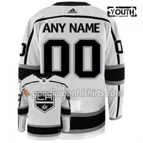 Los Angeles Kings Custom Adidas Wit Authentic Shirt - Kinderen